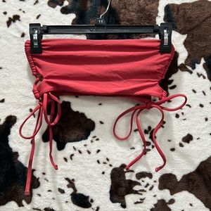 Side-Tie strapless Swim Top